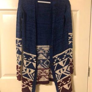 Patterned Knit Cardigan